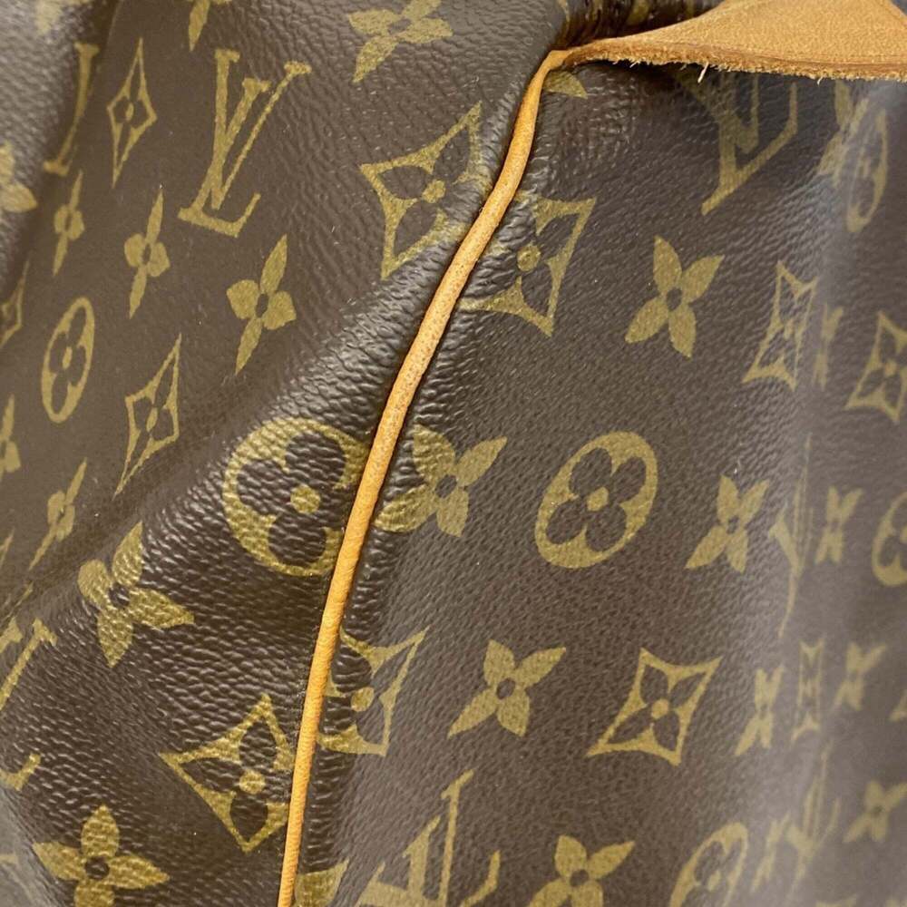 LOUIS VUITTON Authentic Brown Monogram Keepall 55 Boston Bag - Picture 11 of 12